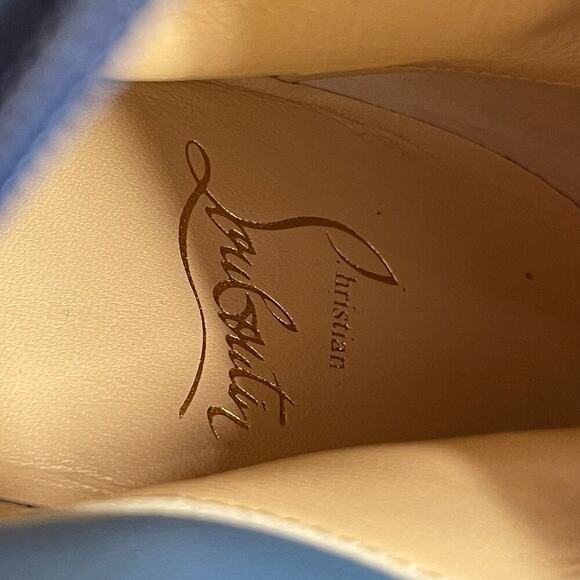 Christian Louboutin Denim Kate Botta Alta Loubijeans Over the Knee Boot EU 37.5 - Picture 15 of 16